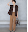 【接触冷感/WEB&一部店舗限定】レーヨンスパローン ティアード ブラウス