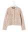 【見上愛さん着用/新色追加/GLOW掲載】ツイード ニット ジャケット