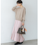 【見上愛さん着用/洗える】パウダリータイプライター プリーツ スカート