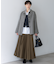 【見上愛さん着用/洗える】パウダリータイプライター プリーツ スカート