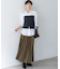 【見上愛さん着用/洗える】パウダリータイプライター プリーツ スカート
