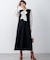 ウールミルドジャージー ボックスタック ジャンパースカート