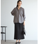 【SLOW/一部店舗限定】トリコットプリーツ Iライン スカート