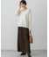 【SLOW/一部店舗限定】トリコットプリーツ Iライン スカート