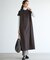 【SLOW/一部店舗限定】コットンライクテリー フーディー ワンピース