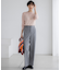 【撥水加工/洗える】TRストレッチギャバ ワイド パンツ