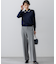 【撥水加工/洗える】TRストレッチギャバ ワイド パンツ