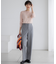 【撥水加工/洗える】TRストレッチギャバ ワイド パンツ