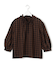 【WEB&一部店舗限定】ブロックチェック フリル ブラウス