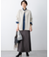 【見上愛さん着用/洗える】ラクーンブレンドダブルフェイス ニット アウター