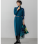 【洗える】カシミヤブレンド タートルネック ニットワンピース