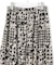 【洗える】ハウンドトゥースアートプリント ギャザー スカート