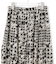 【洗える】ハウンドトゥースアートプリント ギャザー スカート