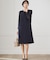 【セットアップ対応/洗える】トリアセダブルジョーゼット シフォンスリーブ ワンピース