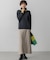【洗える】ハイカウントフラノ フレア スカート