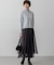 【洗える】レイヤード チュール スカート