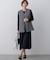 ニットセットアップ プリーツコンビ ワンピース