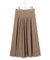 【先行予約/撥水加工/洗える】ブライトタフタ タック スカート