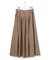 【先行予約/撥水加工/洗える】ブライトタフタ タック スカート