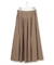 【撥水加工/洗える】ブライトタフタ タック スカート