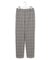 【Oggi掲載/洗える】ウォームストレッチ チェック テーパード パンツ