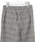 【洗える】ウォームストレッチ チェック ワイド パンツ