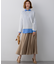 【FUDGE掲載】マットライトタフタ フレアスカート