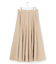 【FUDGE掲載】マットライトタフタ フレアスカート