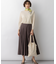 【FUDGE掲載】マットライトタフタ フレアスカート