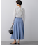 【FUDGE掲載】マットライトタフタ フレアスカート