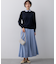 【FUDGE掲載】マットライトタフタ フレアスカート