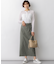 スラブツイルストレッチ Iライン スカート