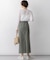 スラブツイルストレッチ Iライン スカート