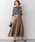 グロッシープリーツ ロングスカート