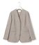 リネンライクブッチャー フリンジノーカラージャケット