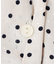 ランダムドットプリント タックブラウス
