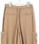 【SLOW/一部店舗限定】ガーメントツイル ワイドタック パンツ