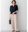 【WEB&一部店舗限定】ストレッチジョーゼット ワイドパンツ