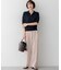 【WEB&一部店舗限定】ストレッチジョーゼット ワイドパンツ