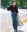 【CLASSY.掲載】ストレッチジョーゼット スキッパー ブラウス