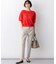 【CanCam掲載】リネンレーヨンストレッチ テーパード パンツ
