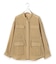 【見上愛さん着用】リネンミックスシアースラブ ミリタリー シャツジャケット