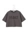 【SLOW/一部店舗限定】ヴィンテージライクジャージー クロップド ロゴ Tシャツ