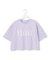 【SLOW/一部店舗限定】ヴィンテージライクジャージー クロップド ロゴ Tシャツ