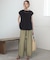【SLOW/一部店舗限定】シャーリングデザイン 2WAY カットソー