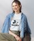 【SLOW/一部店舗限定】LIGHT DENIM クロップド シャツ