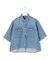 【SLOW/一部店舗限定】LIGHT DENIM クロップド シャツ