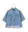 【SLOW/一部店舗限定】LIGHT DENIM クロップド シャツ