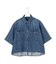 【SLOW/一部店舗限定】LIGHT DENIM クロップド シャツ