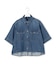 【SLOW/一部店舗限定】LIGHT DENIM クロップド シャツ